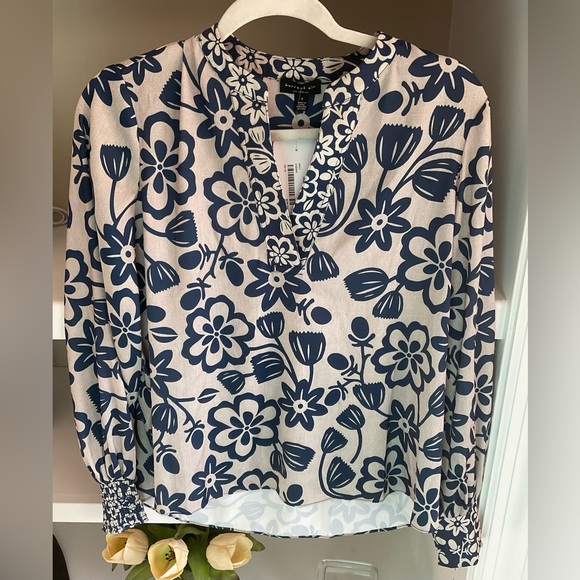Current Air Los Angeles  + Anthropologie Floral Blouse Sz S NWT - Picture 2 of 10